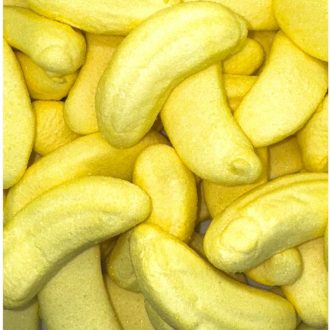 Banánový marshmallow plněný čokoládou 500g