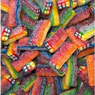 Kyselé vícebarevné gumové kruhy 300g