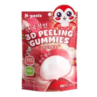   K-Peelz 3D peeling s liči Želatinové bonbóny 75g - odlupovatelné liči