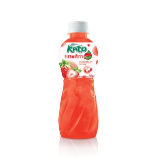 Kato Jahodový nápoj s kousky želé 320ml