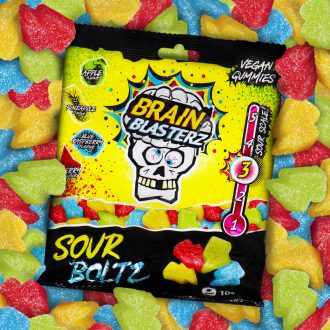 Brain Blasterz Sour Boltz Gummies Úroveň 3 Kyselé 100g