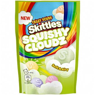 Skittles Squishy Cloudz Crazy Sours Kyselé bonbóny 94g