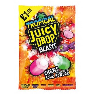 Bazooka Juicy Drop Blasts Tropical 120g