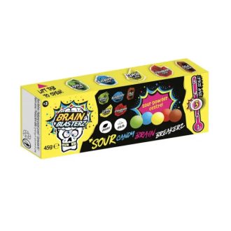   Brain Blasterz Sour Candy I Kyselé bonbóny Jablko a jahoda 45g