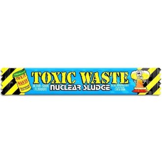   Toxic Waste Blue Raspberry Chew Bar 20g - Two Malina Extra Sour Rage