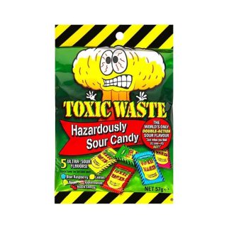   Toxic Waste nebezpečně kyselé bonbóny | Veszedelmesen Savanyú Cukorka 57 g