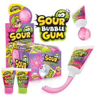 Johnny Bee Sour Bubble SqueeZe - kyselá žvýkačka 30g