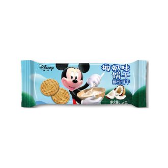   Binqi & Disney Mickey kokosové mléčné sušenky 54g - kokosové sušenky