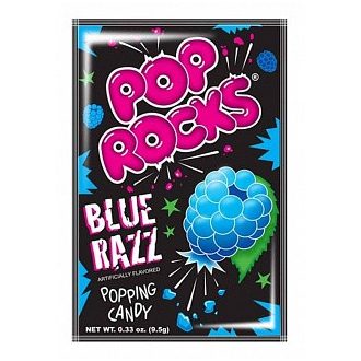 Pop Rocks Blue Razz borůvkové explodující bonbóny 10g