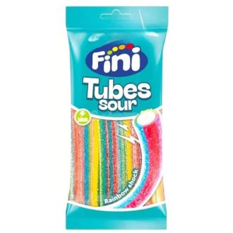   Tutti Frutti sour cable gumové bonbóny - Fini Tubs Sour rainbow shock 75g