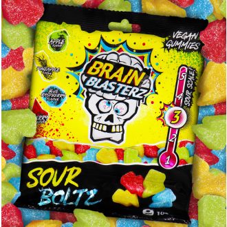 Brain Blasterz Sour Boltz 100g Sour Boltz gumové bonbóny